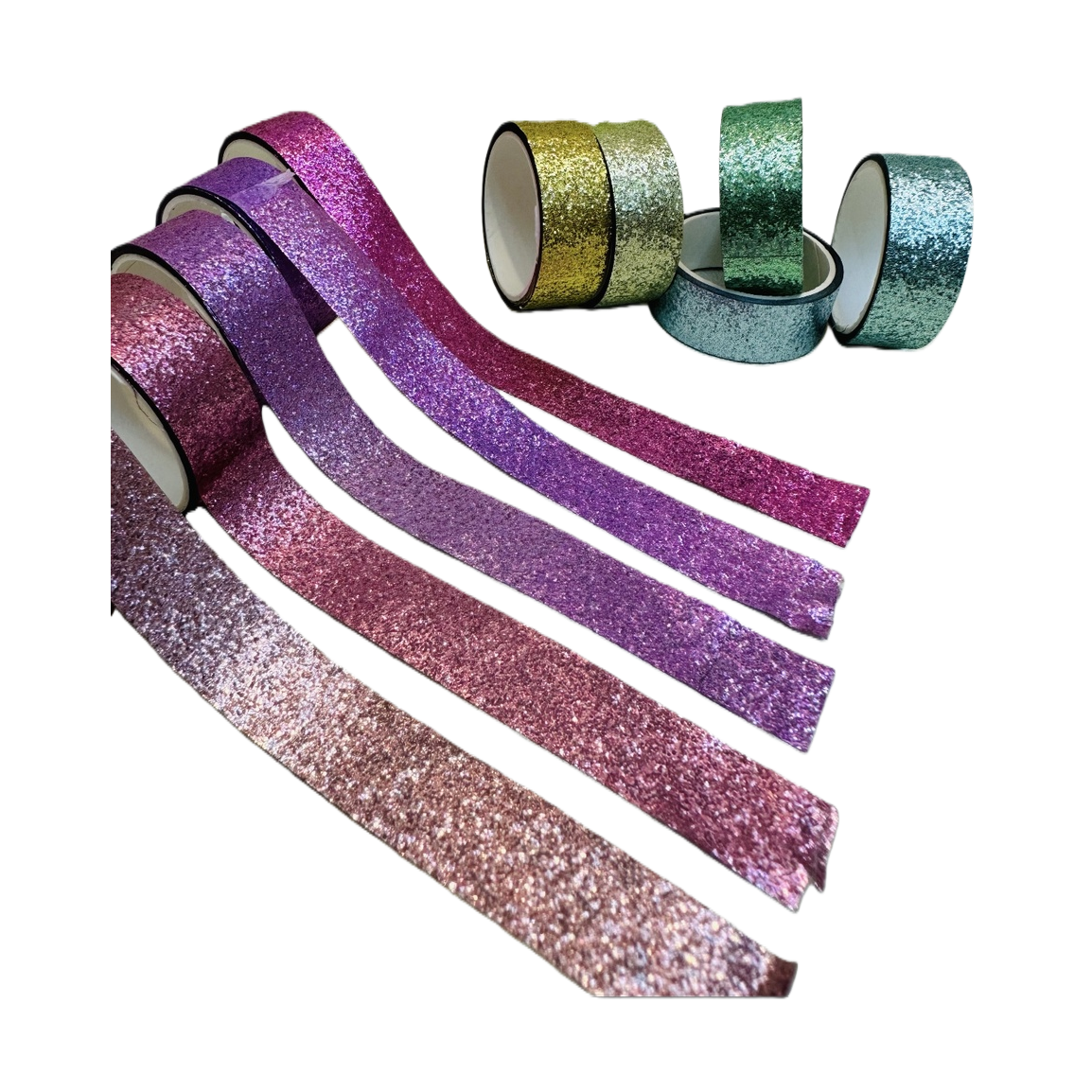 Colorful glitter tape, journal decoration tape, creative DIY art tape Item Picture