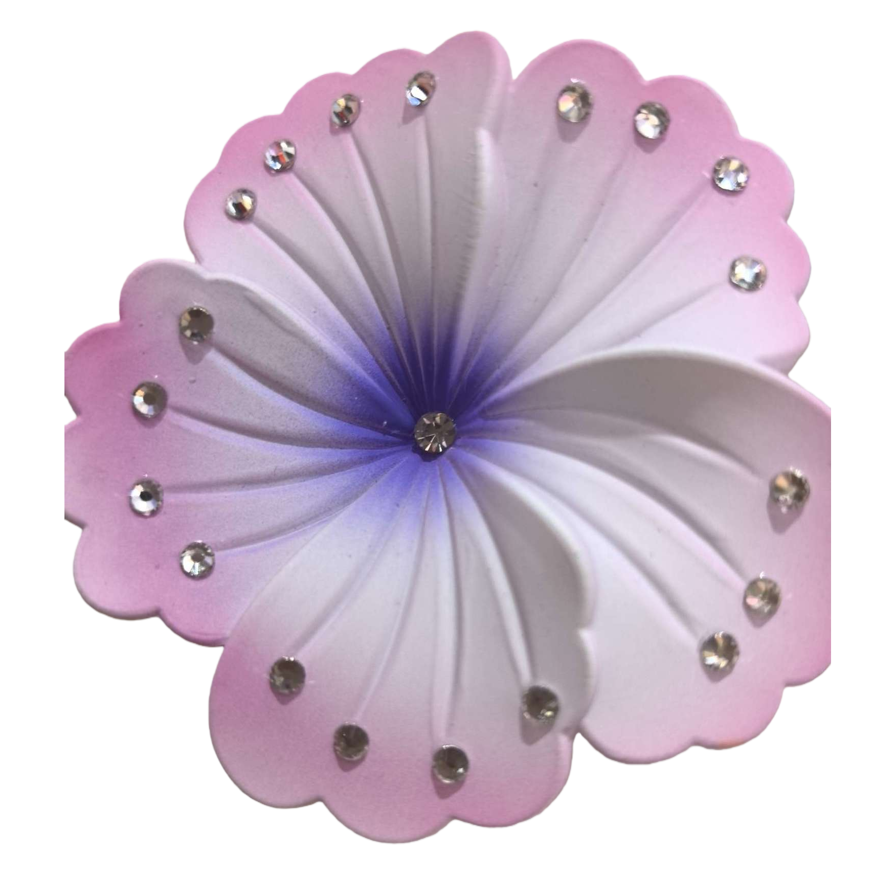 Pink gradient purple flower hairpin, a sweet and simple Korean-style headwear for women Item Picture