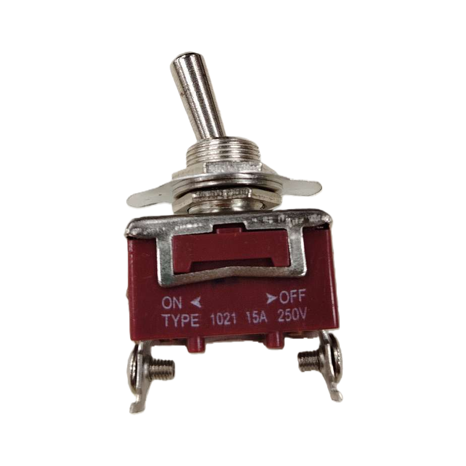 厂家直销红色拨动开关 250V 10A 防水防尘船型翘板开关 白底实物图