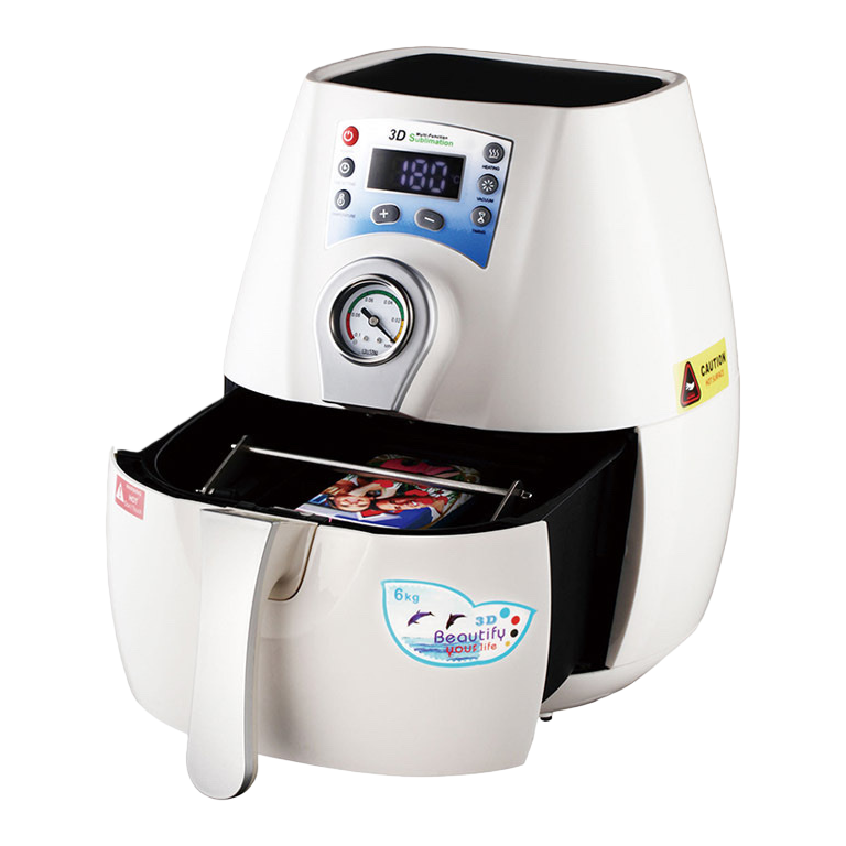White 3D sublimation heat transfer machine desktop digital printing equipment, suitable for both home and commercial use Item Picture