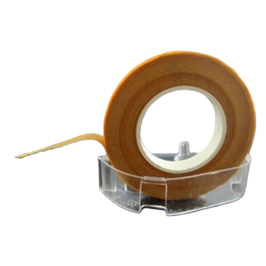 The orange tape roll has a width of 1.5cm and a length of 50 meters. It is highly adhesive, waterproof and wear-resistant Item Picture