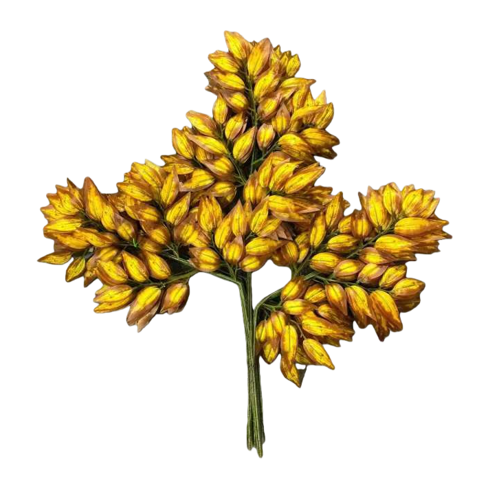 Yellow artificial flower bouquets, simulated fresh flowers, living room decorative items, home flower arrangements Item Picture