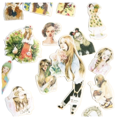 Colorful sticker children's DIY creative decorative sticker set with multiple colors to choose from Item Picture