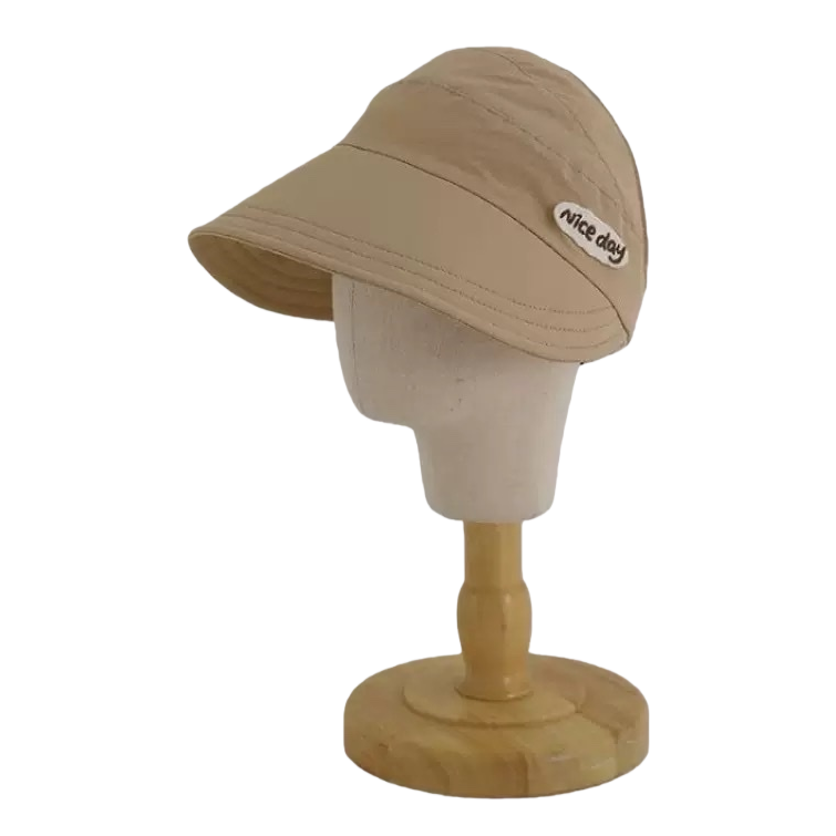 Beige sun-protective sun hat for women, breathable wide-brimmed summer outdoor sun hat Item Picture