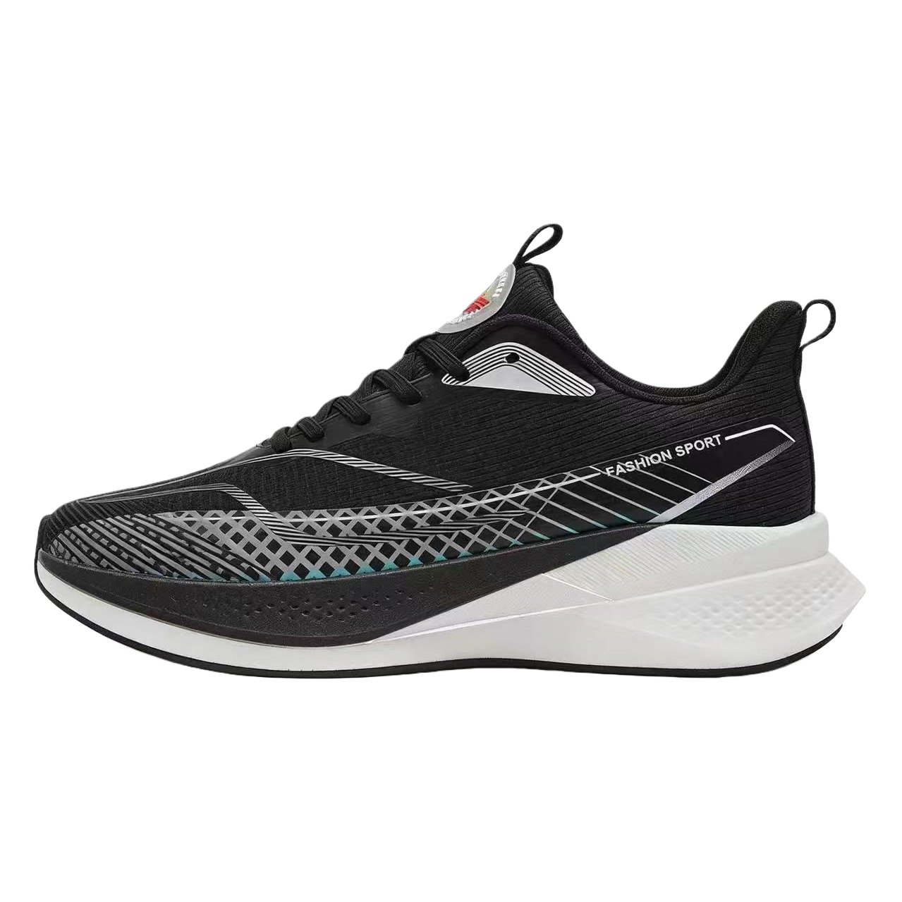 Black sports shoes for men, breathable, lightweight and shock-absorbing casual running shoes Application Scenario