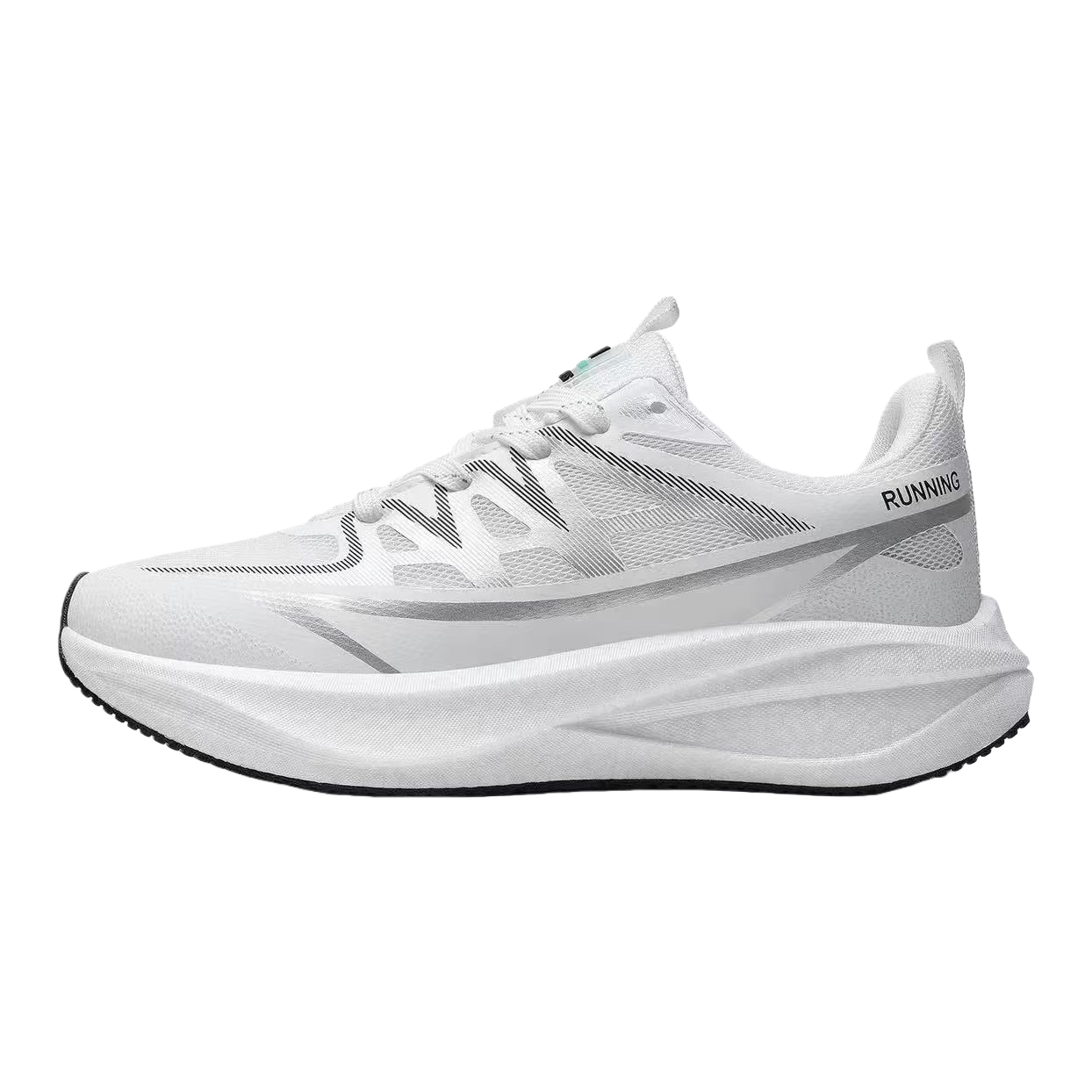 White running shoes for men and women, lightweight, breathable and shock-absorbing sports shoes Application Scenario