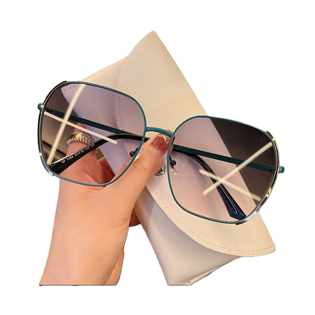 نظارات شمسية ذات إطار أخضر، نظارات شمسية واقية من الشمس Item Picture