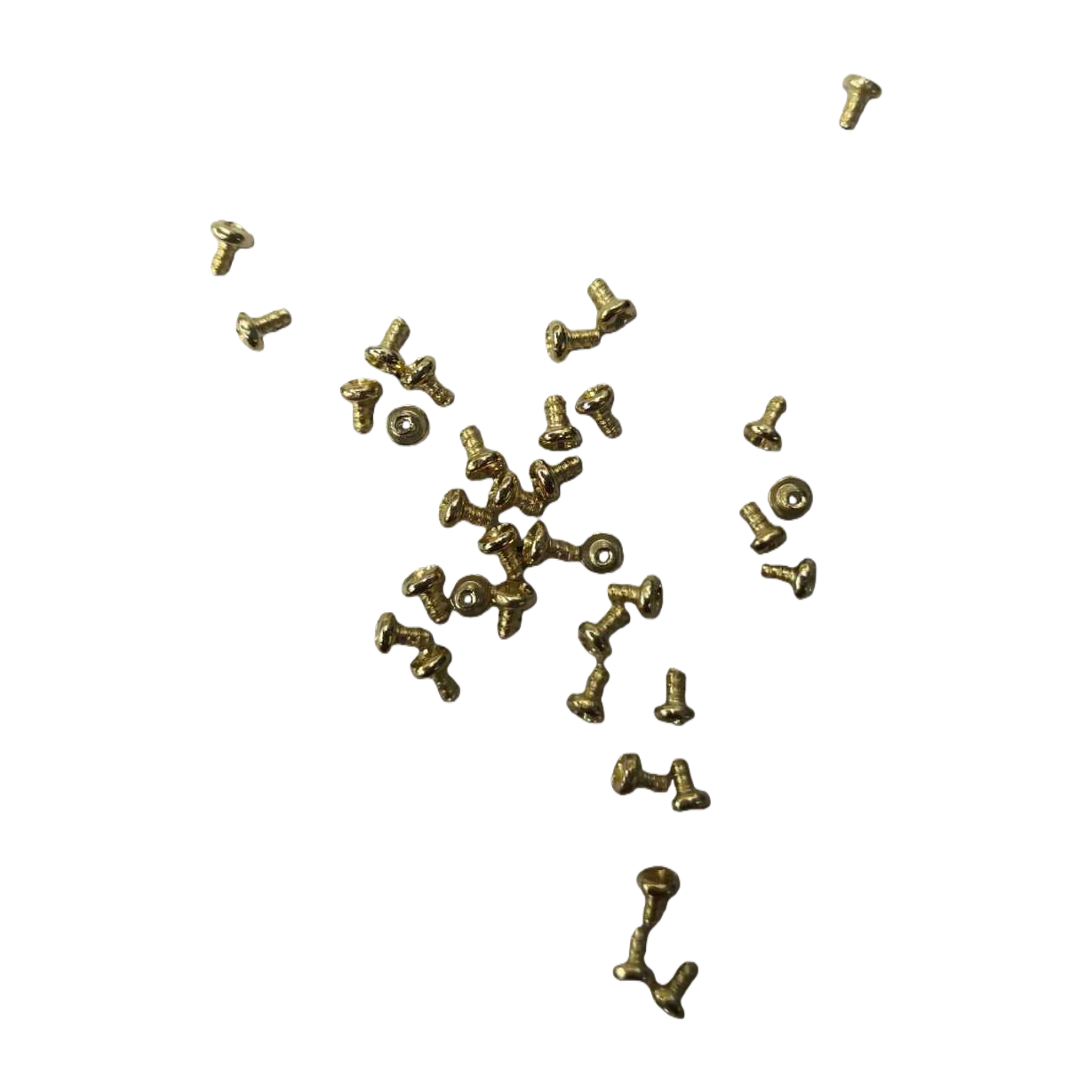 مفك ذهبي صغير متناثر على أوراق مربعات Item Picture