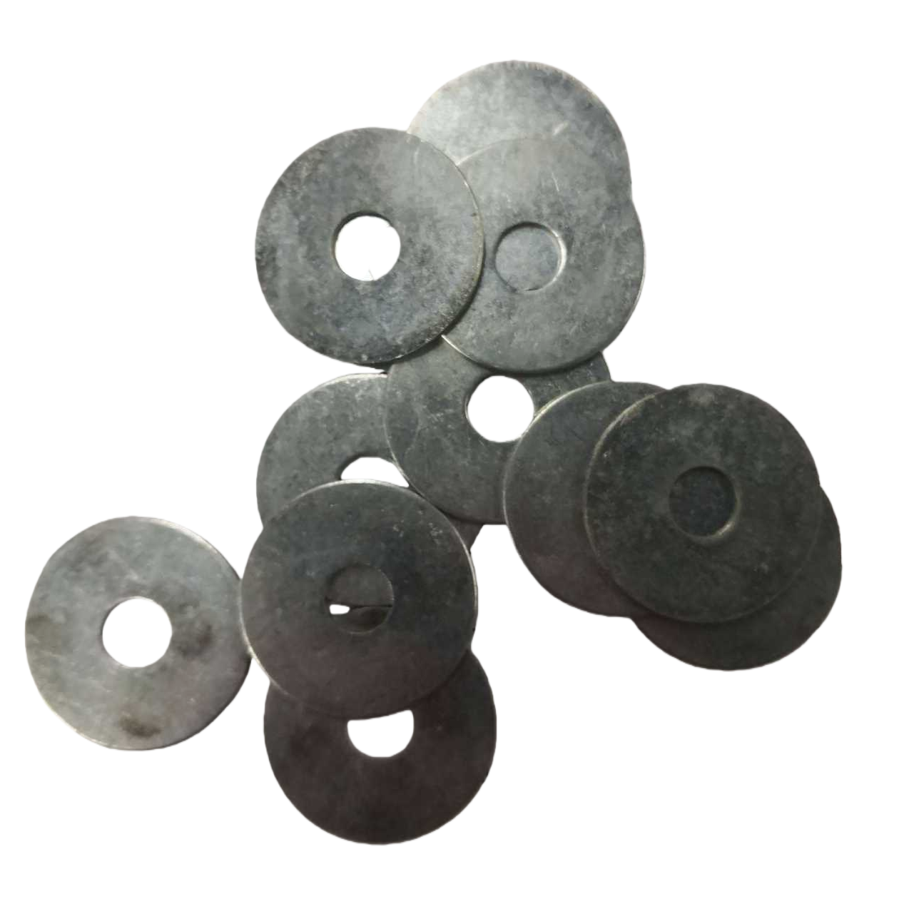 银色垫圈堆叠套装 耐磨防滑金属垫圈多尺寸组合 Item Picture