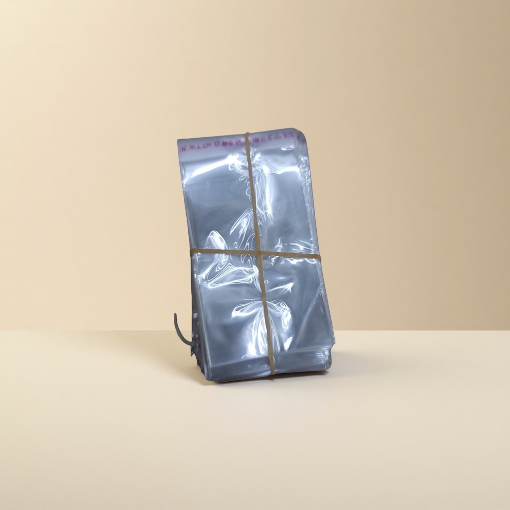 Transparent plastic bags stacked with rubber band binding storage bags Specification image