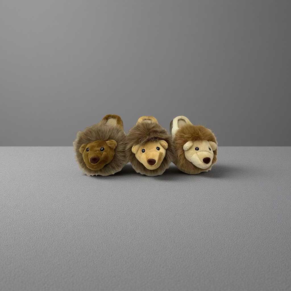 أسد من الصوف البني details Picture