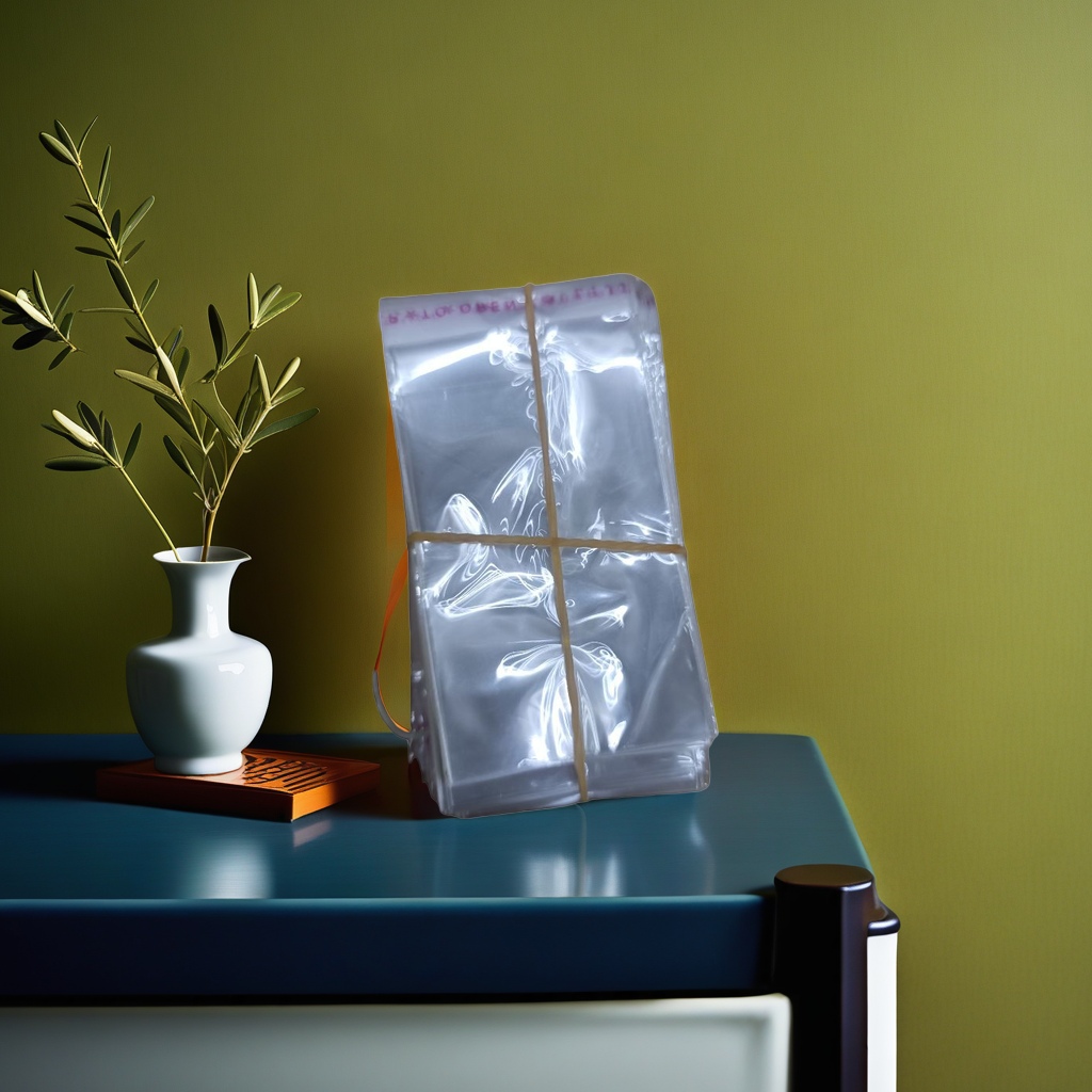 Transparent plastic bag stackable storage bag, thickened tear-resistant household kitchen organizing bag Specification image