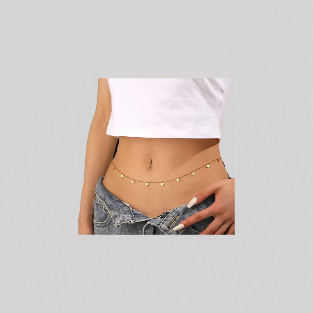 سلاسل الخصر الذهبية details Picture