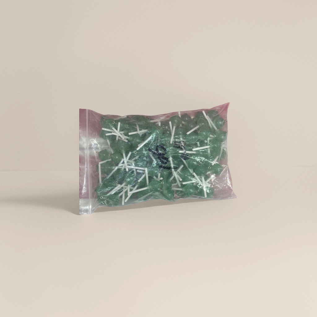 绿色棒棒糖挂件diy饰品图