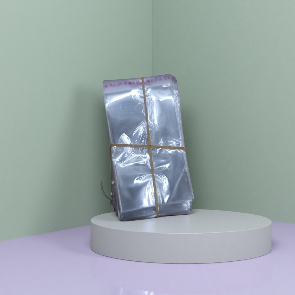 The transparent plastic bag stackable storage design with rubber band binding prevents scattering and is portable Specification image