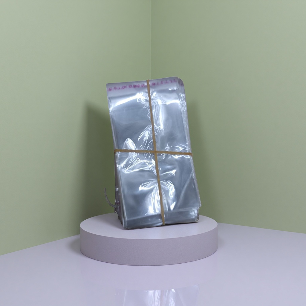 The transparent plastic bag stackable storage design with rubber band binding prevents scattering and is portable Application Scenario