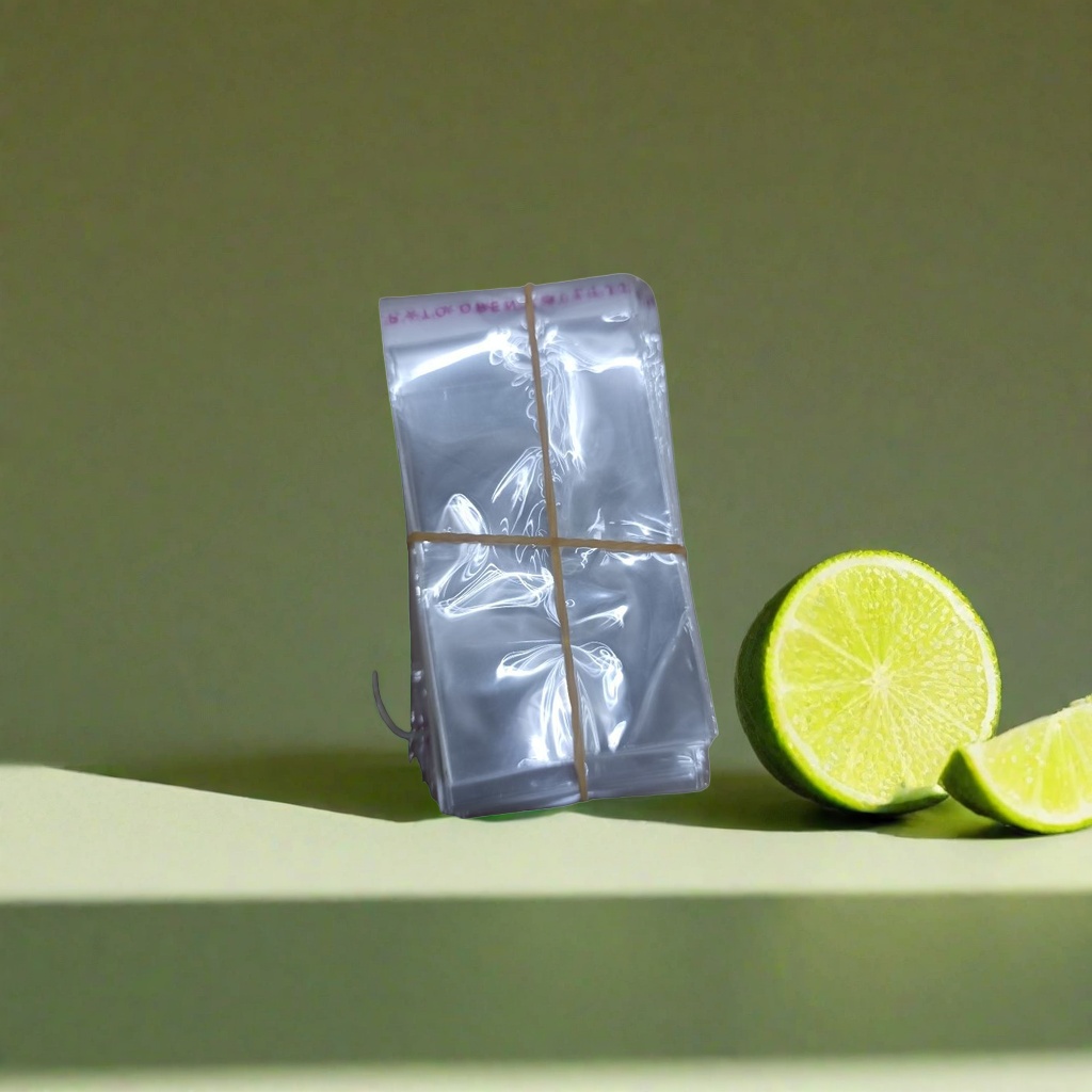 The transparent plastic bag stackable storage and rubber band binding design prevent dust and scattering details Picture