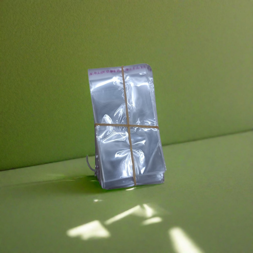 The transparent plastic bag stackable storage and rubber band binding design prevent dust and scattering Specification image
