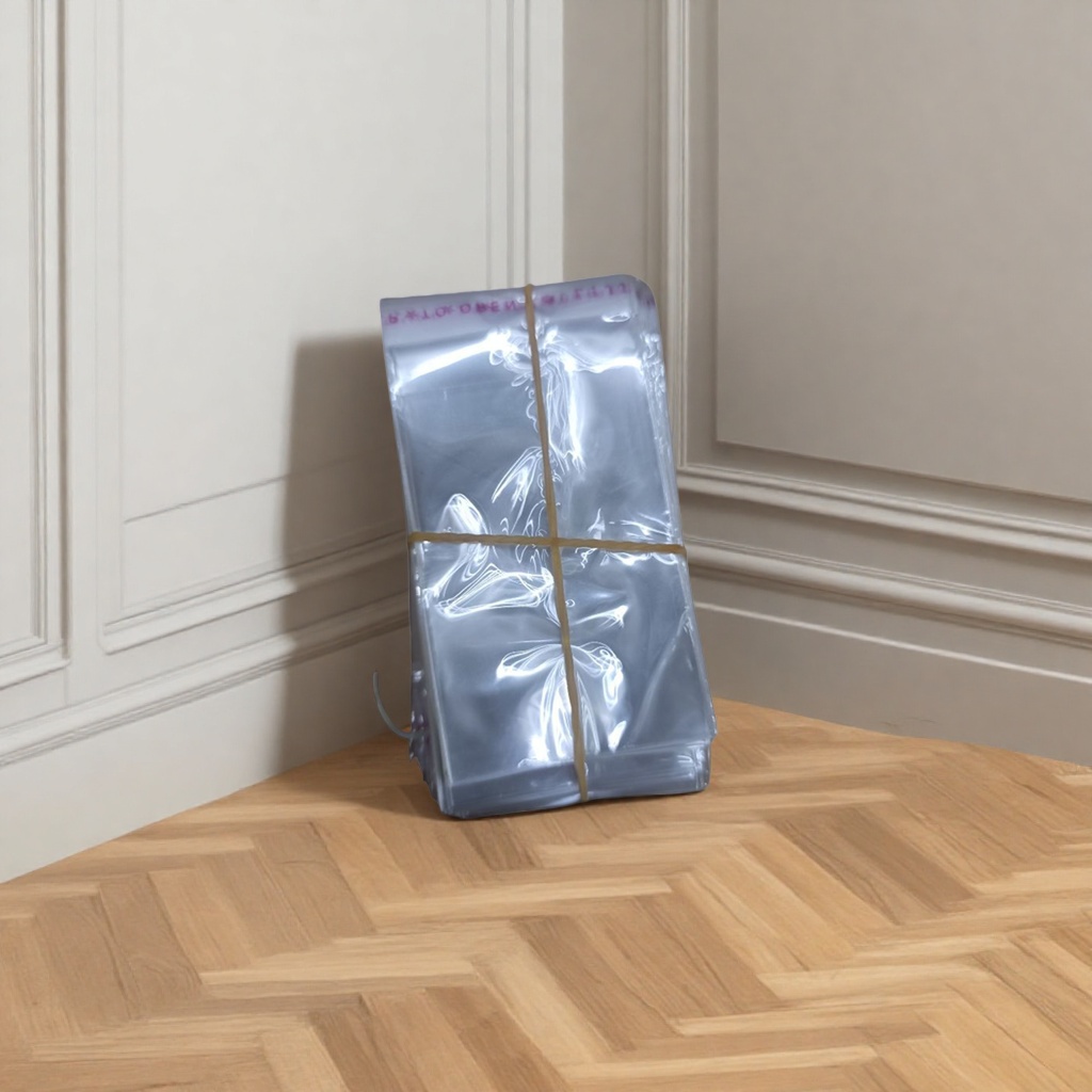 Transparent plastic bag stacking storage bag with rubber band binding design, food-grade PE material Application Scenario