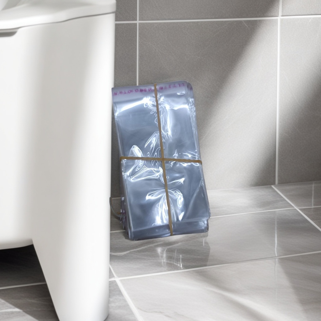 Transparent plastic bag stackable storage bag, food-grade PP material, hygienic, moisture-proof and stackable details Picture