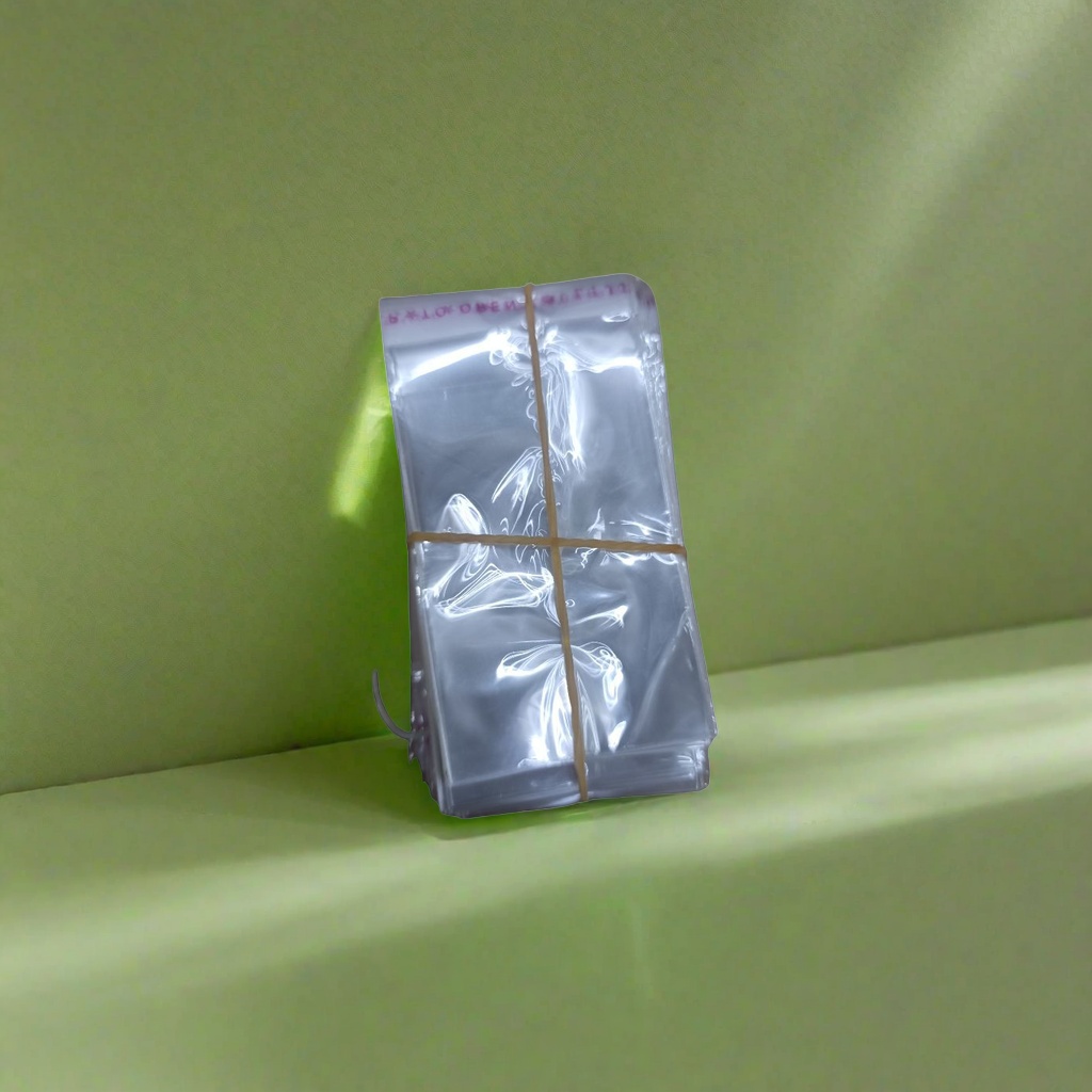 Transparent plastic bags are stacked and tied with rubber bands to prevent scattering. They are convenient for home kitchen storage Application Scenario