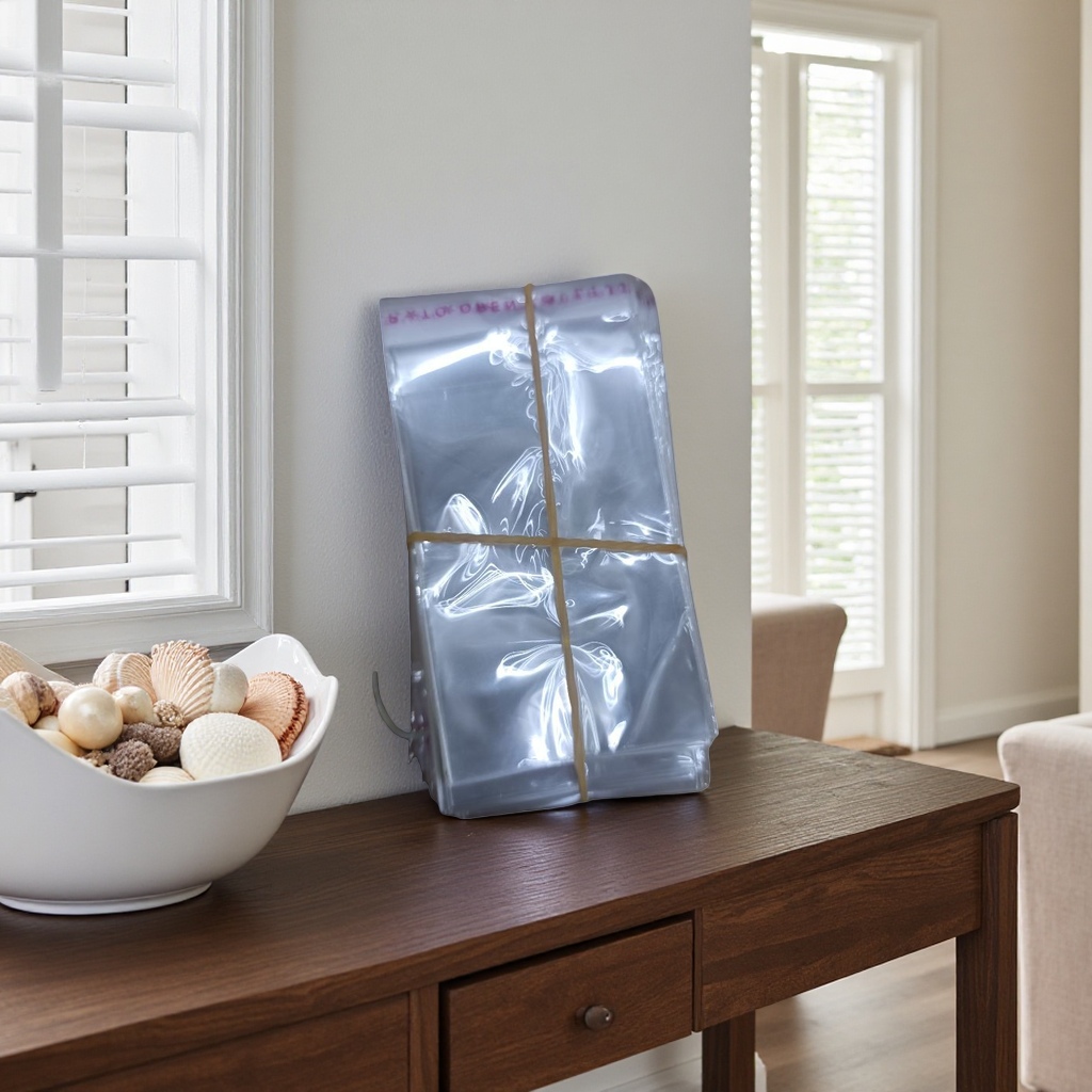 Thickened and leak-proof transparent plastic bag stackable storage bag for home kitchen food preservation