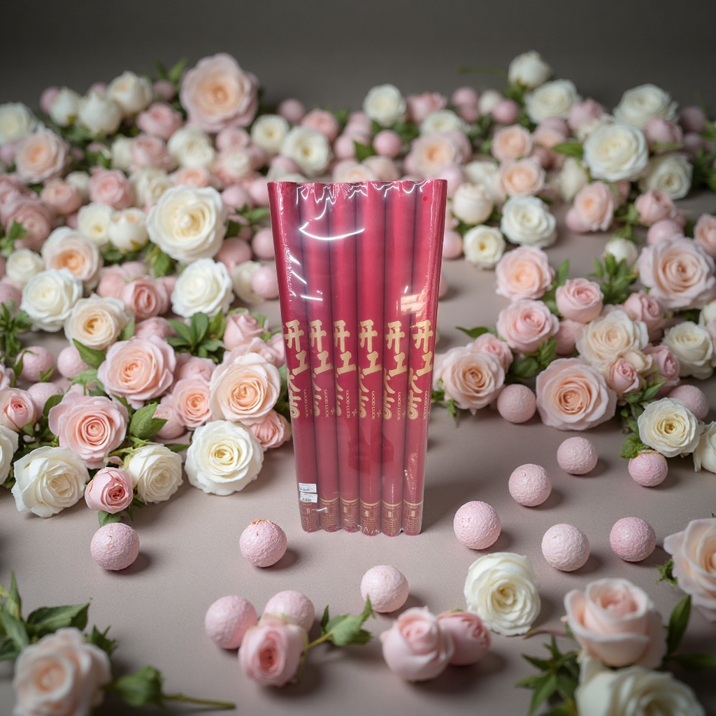 Red opening ceremony firecrackers, thickened paper tubes, eco-friendly celebration fireworks, opening and welcoming, suitable for both indoor and outdoor use details Picture