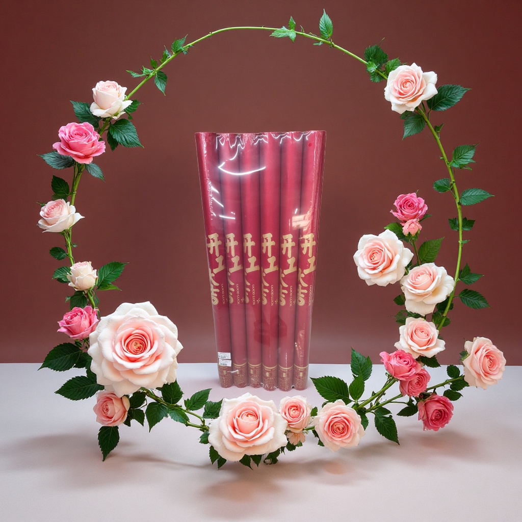 Red opening ceremony firecrackers, thickened paper tubes, eco-friendly celebration fireworks, opening and welcoming, suitable for both indoor and outdoor use