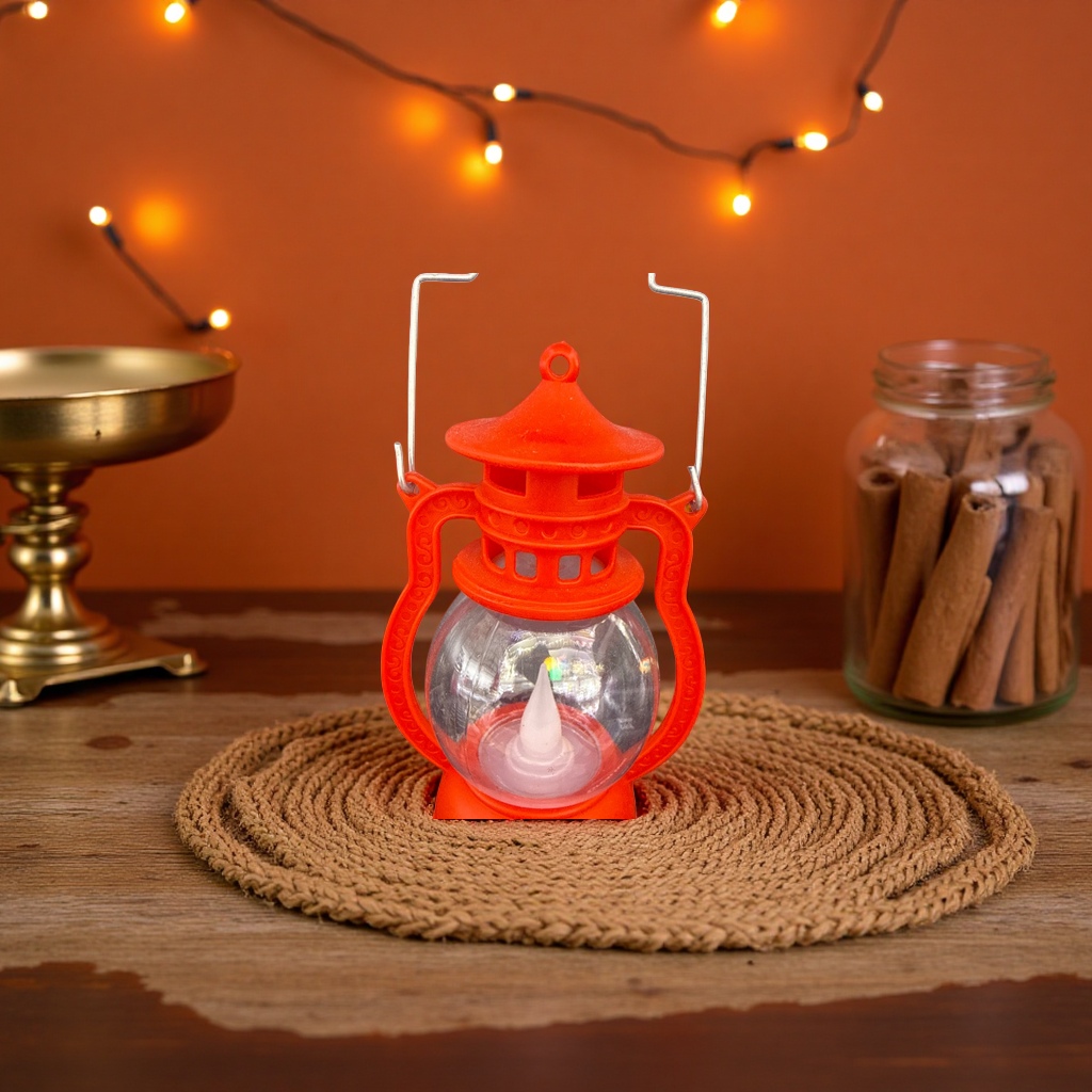 Orange lantern-shaped night light USB charging bedroom bedside warm atmosphere light details Picture