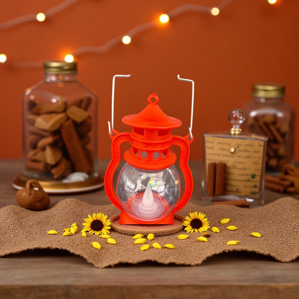 Orange lantern-shaped night light USB charging bedroom bedside warm atmosphere light