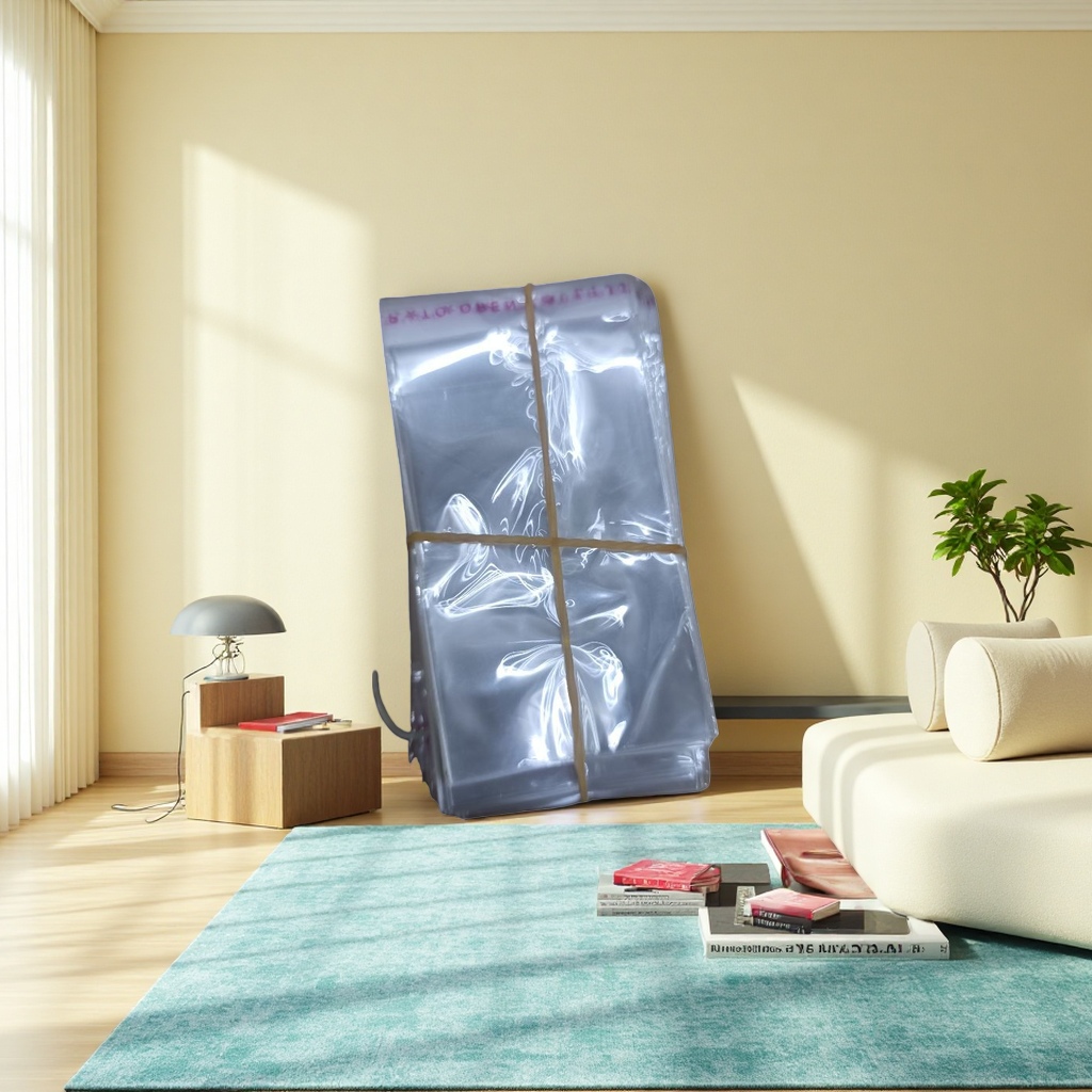 Transparent plastic bag stacking storage bag, food-grade thickened, load-bearing, strong and tear-resistant, for kitchen and household use Specification image