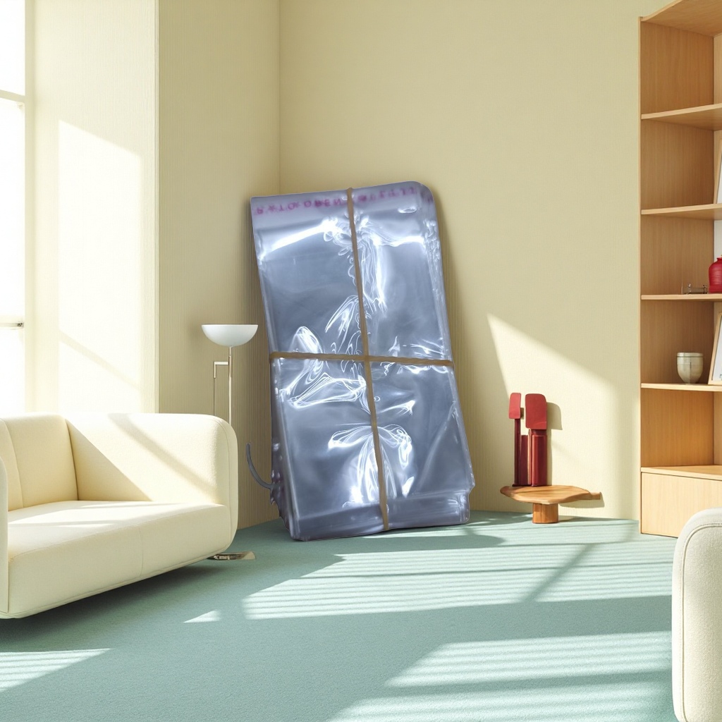 Transparent plastic bag stacking storage bag, food-grade thickened, load-bearing, strong and tear-resistant, for kitchen and household use