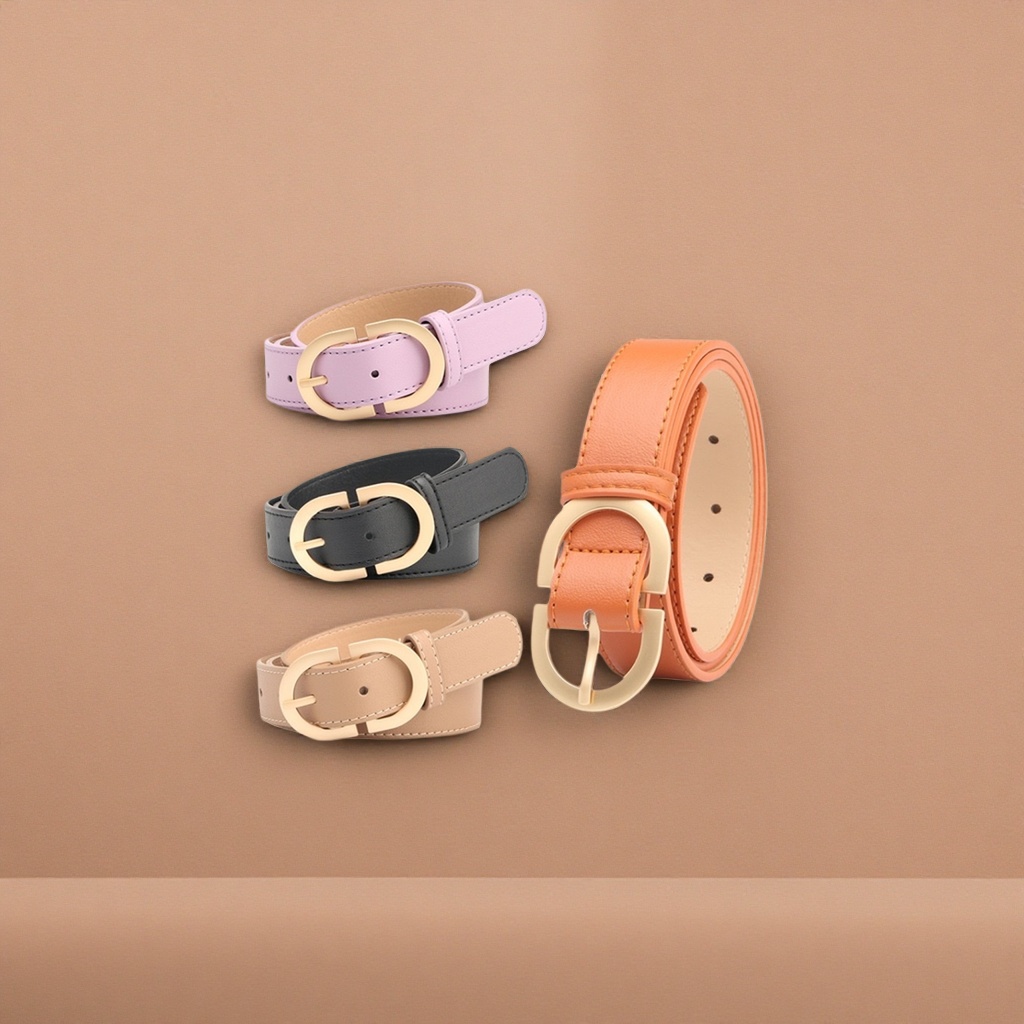 The colorful leather belt for men is simple and versatile. It is a 3.5cm wide adjustable cowhide belt