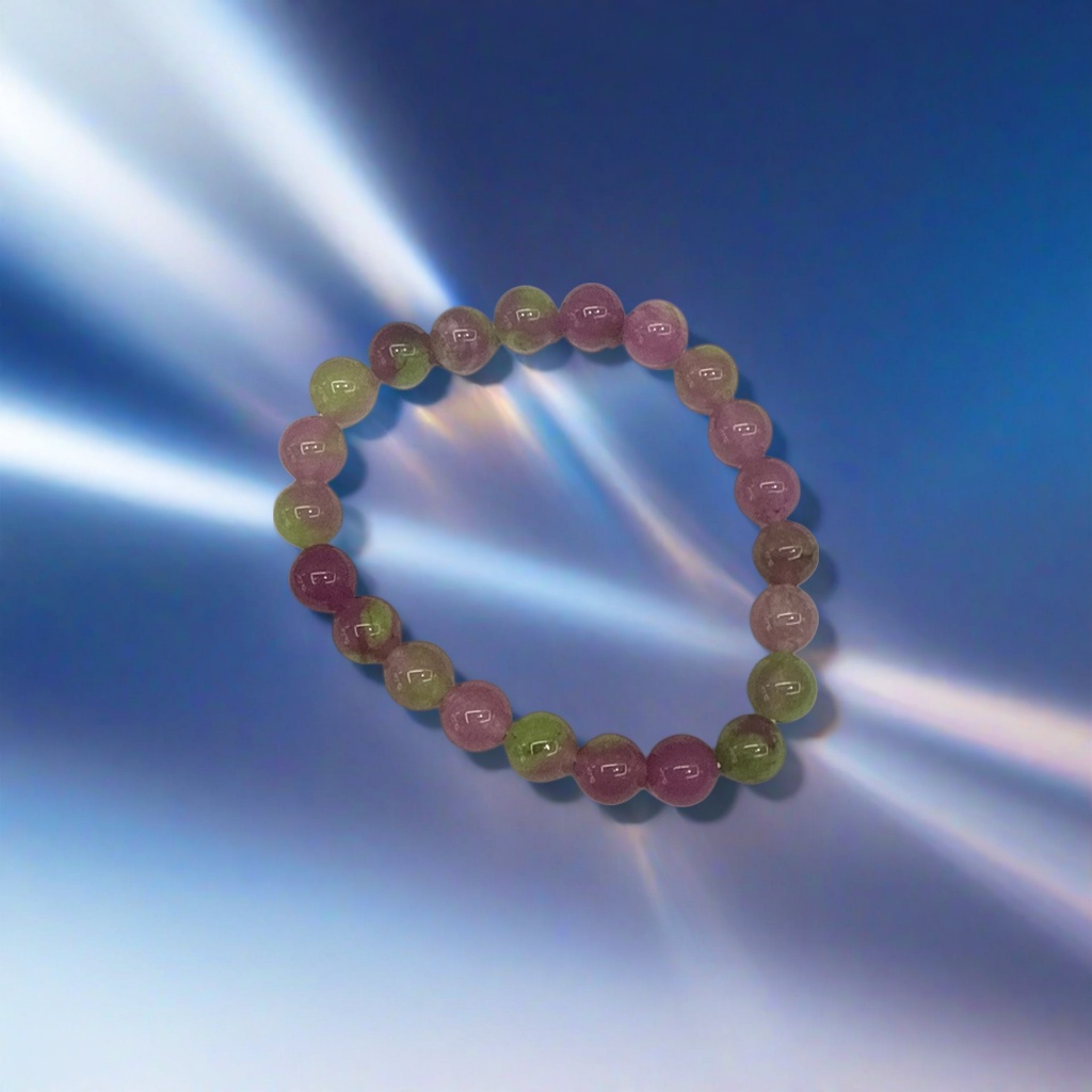 Colorful bead bracelet, natural stone multi-color beaded, simple and versatile women's accessory Specification image