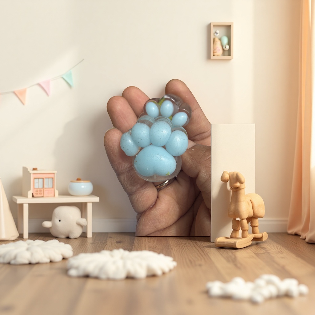浅蓝色球状物 装饰摆件家居创意趣味小物