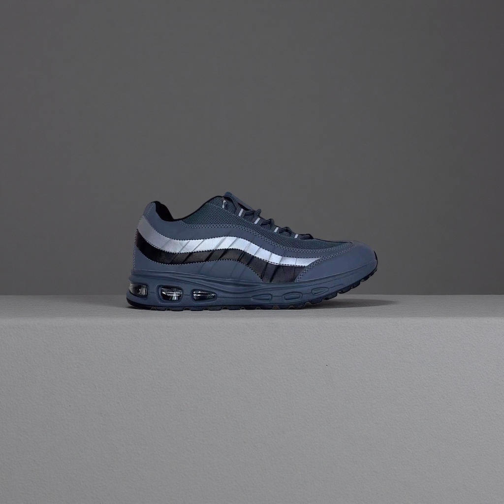 Grey lightweight and breathable sports shoes, unisex casual running shoes Item Picture