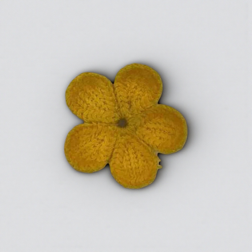 黄色钩针花朵手工编织装饰花束DIY材料包