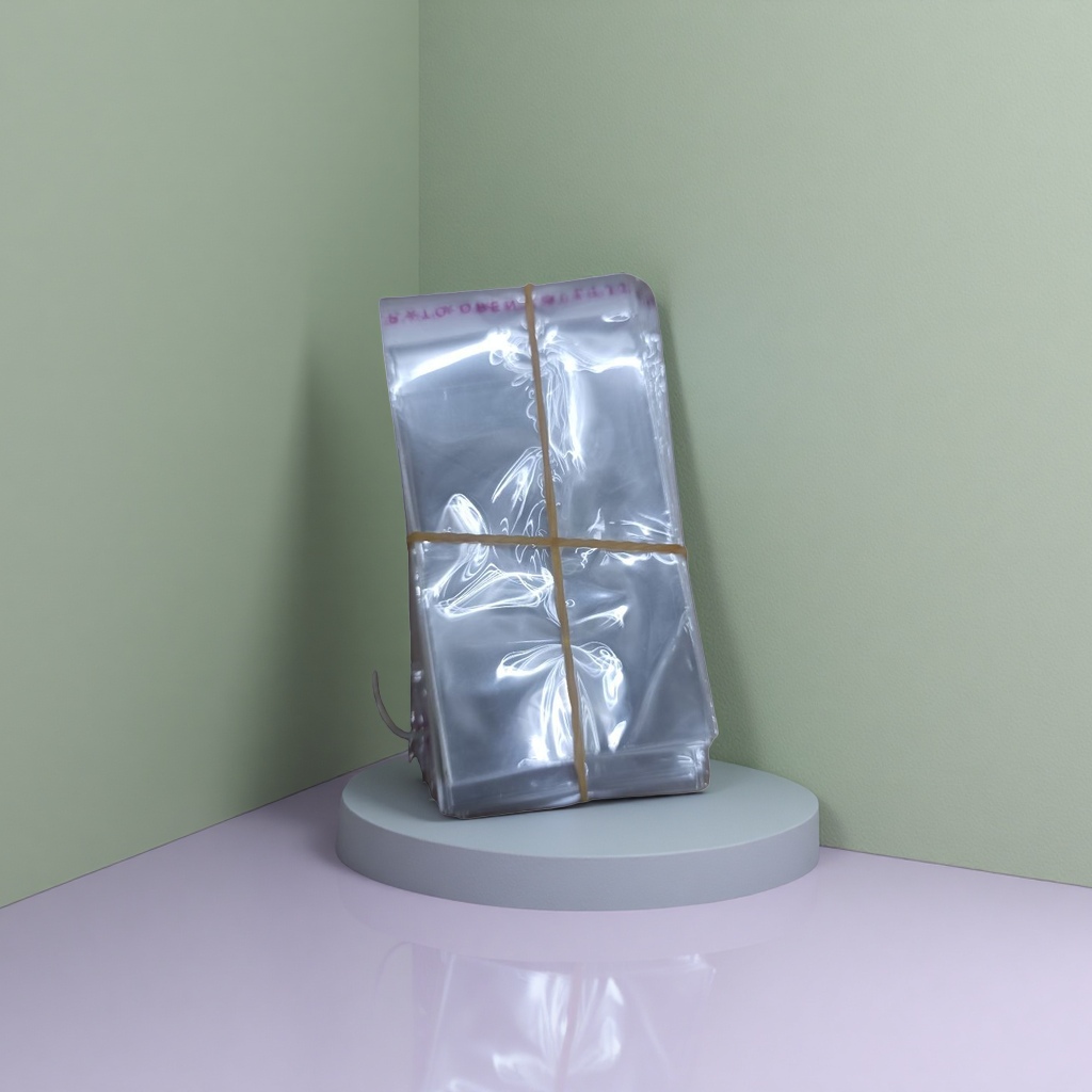 100 pieces per pack of kitchen storage and organization supplies are stacked in transparent plastic bags and tied with yellow rubber bands details Picture