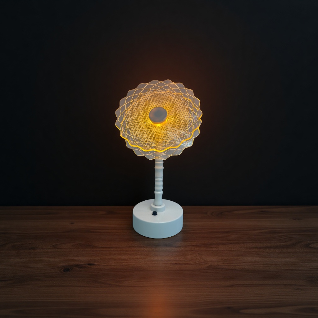 Yellow luminous flower-shaped decorative atmosphere lights, creative night lights for home bedrooms and living rooms Application Scenario