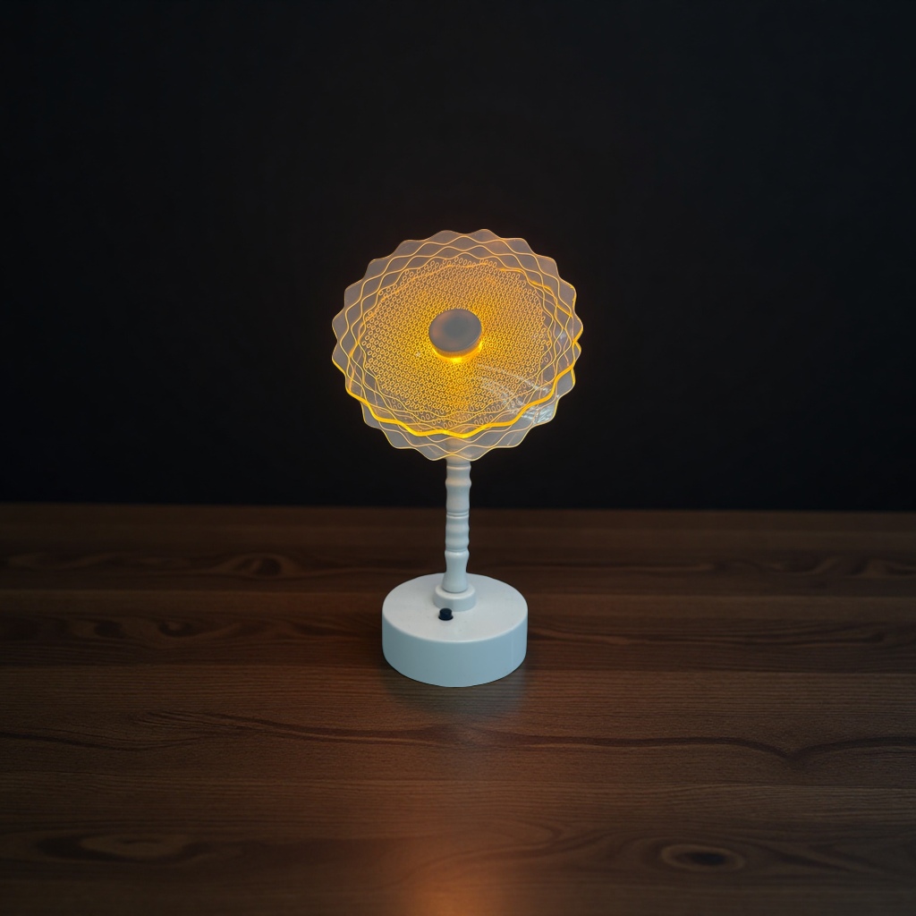 Yellow luminous flower-shaped decorative atmosphere lights, creative night lights for home bedrooms and living rooms Specification image