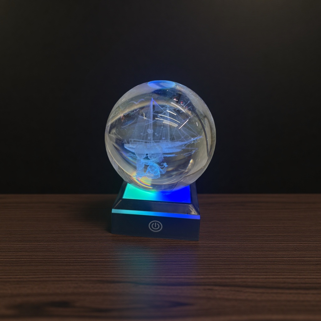 透明水晶球玻璃材质桌面摆件办公室家居装饰礼品 details Picture