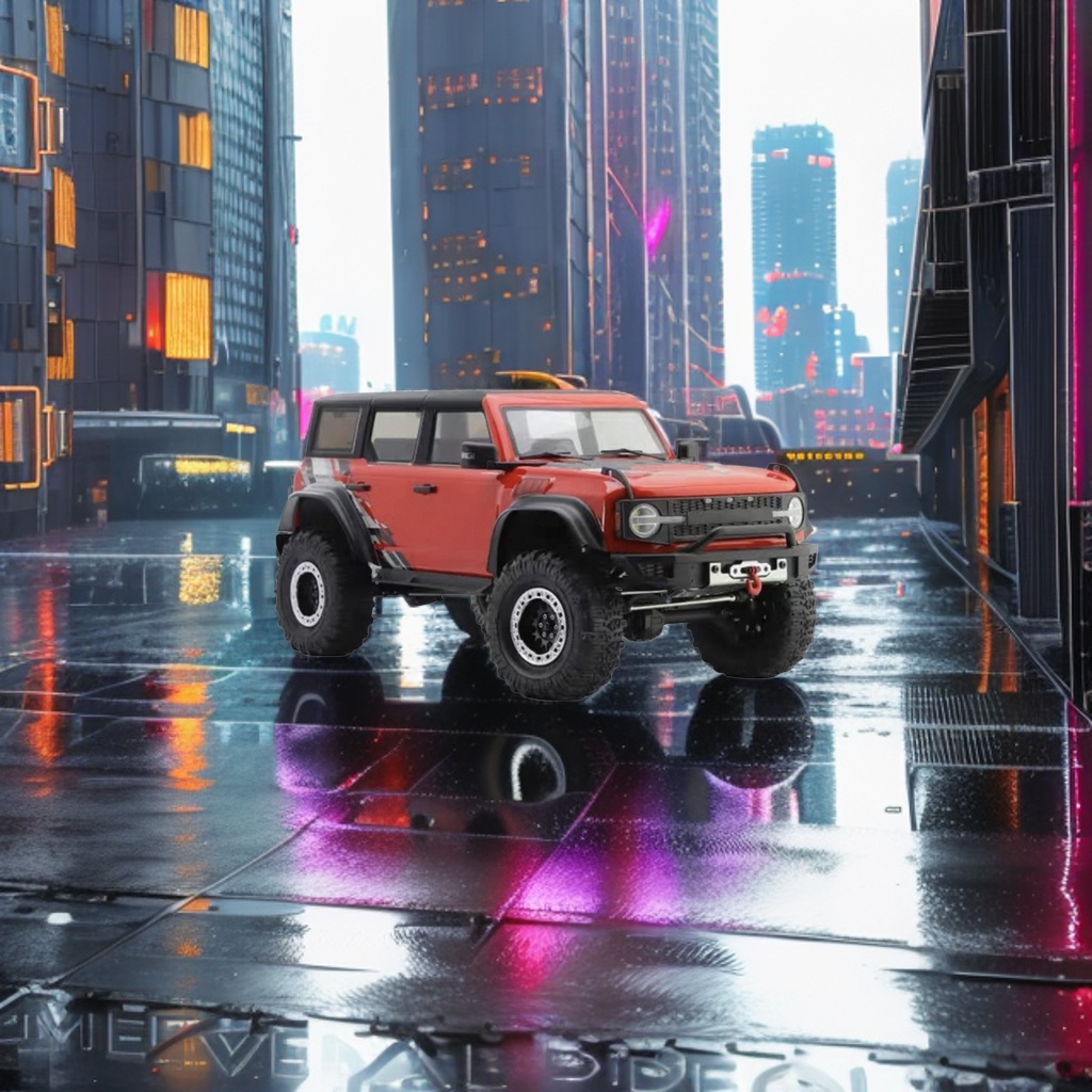 The 1:32 scale high-fidelity movable suspension of the red off-road vehicle alloy model features exquisite details Application Scenario