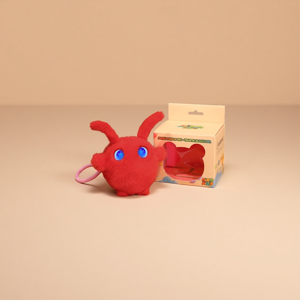 红色毛绒玩具产品图