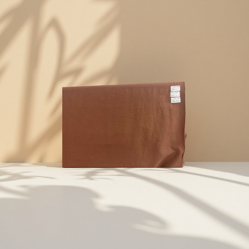 Wholesale brown fabric, pure cotton and linen blend, tailor-made, DIY, handcrafted details Picture