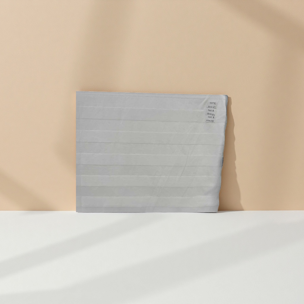 White rolled fabric, 30cm wide and 5 meters long, made of cotton and linen blend, for DIY cutting by hand