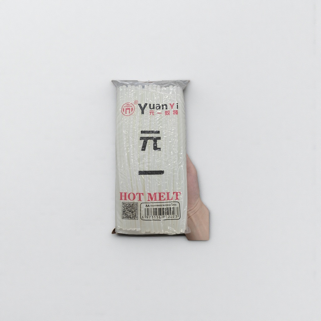 元一Yuan Yi HOT MELT白色热熔胶棒包装含条形码二维码
