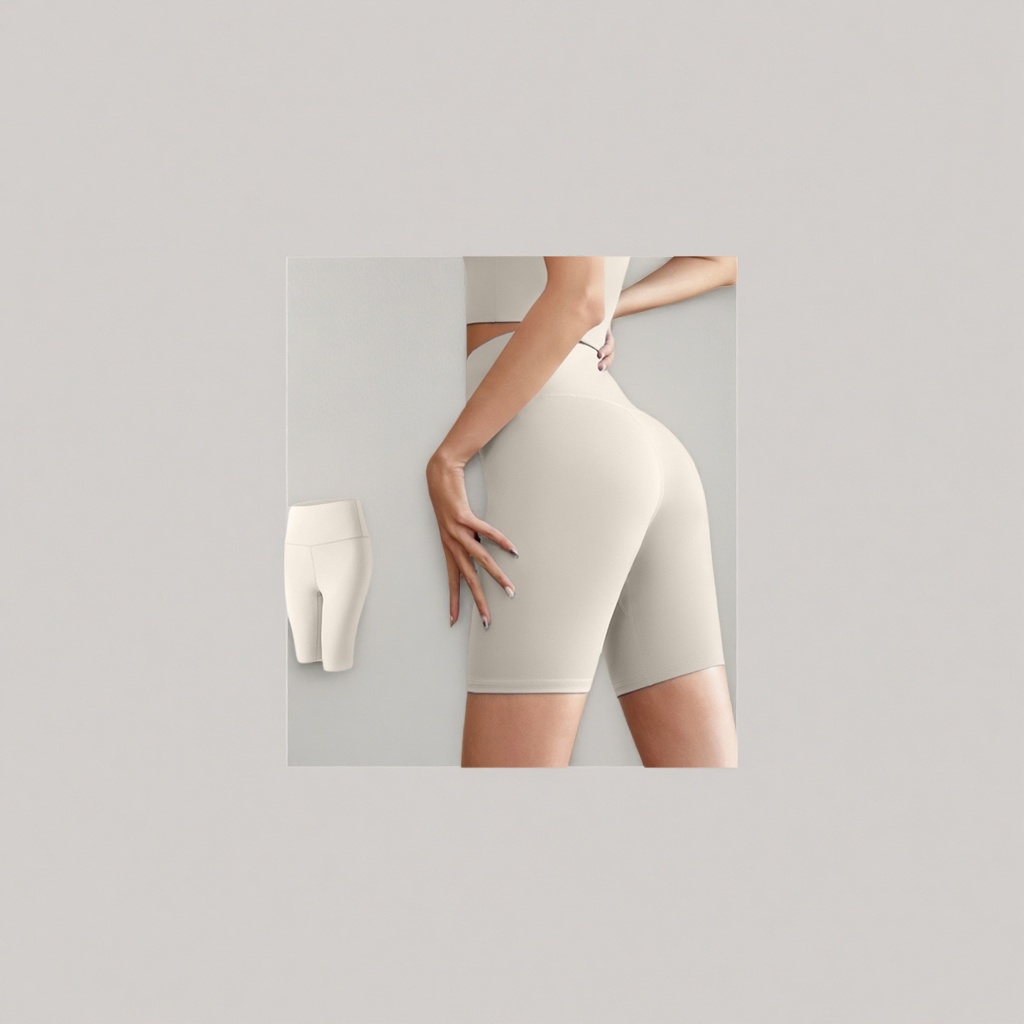 عرض خلفية مختصرة من السراويل الخماسية الطول على الأرجل والخصر details Picture