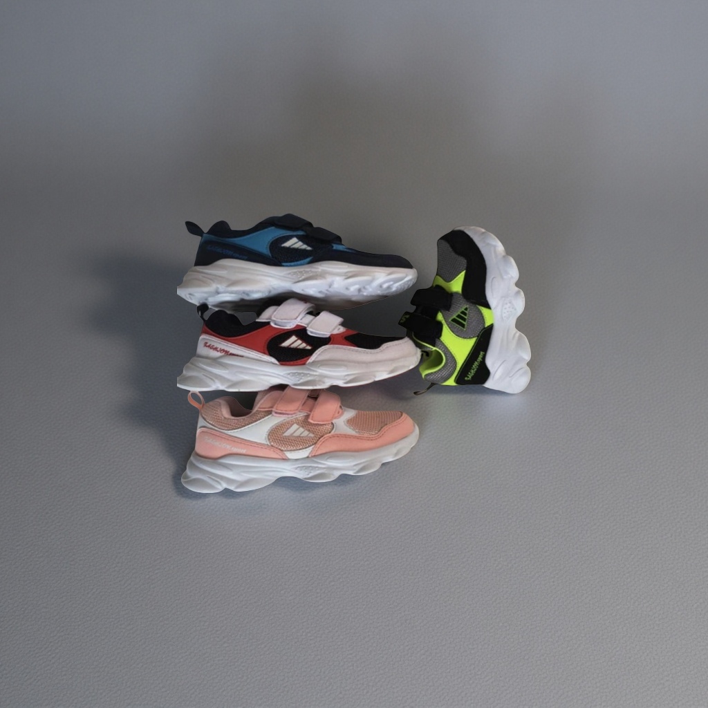 Colorful children's sports shoes are breathable, lightweight, anti-slip and wear-resistant, new spring style for boys and girls details Picture