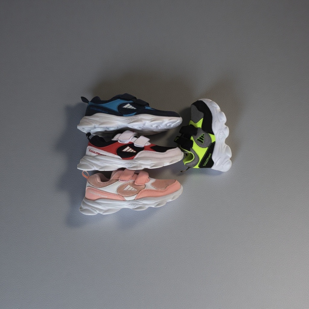 Colorful children's sports shoes are breathable, lightweight, anti-slip and wear-resistant, new spring style for boys and girls
