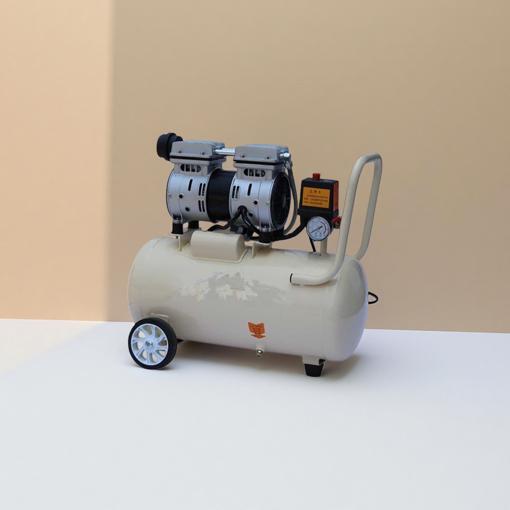 Beige air storage tank air compressor, a household silent and energy-saving small air compressor Application Scenario